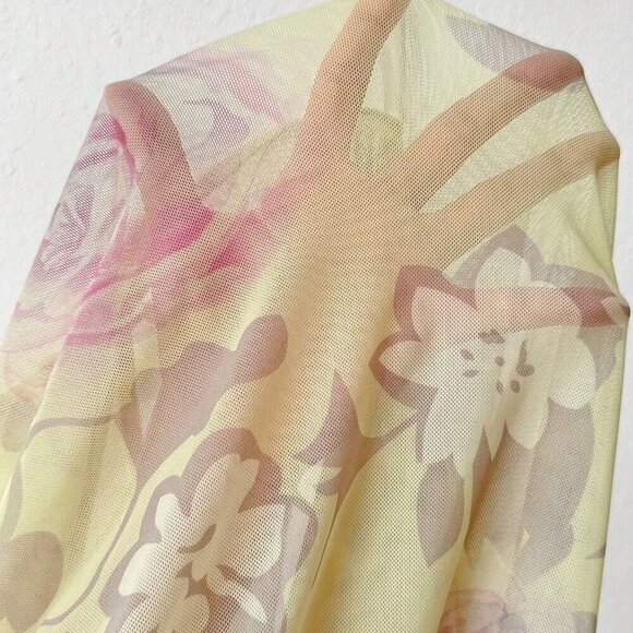 Yellow Boho Women's Beach Vacation Floral Print Ruffled Cami Dress Maxi - Picture 7 of 7